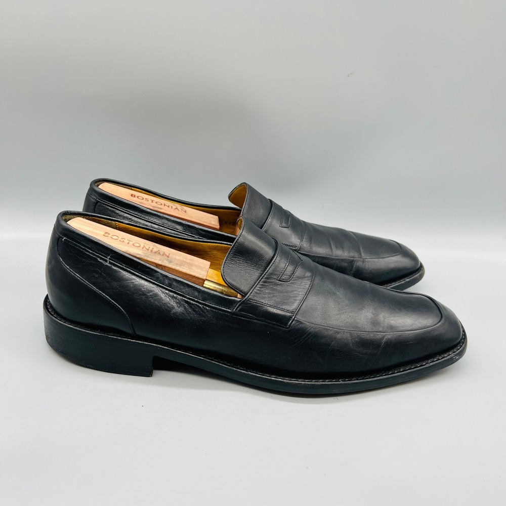 Cole Haan Shoes Mens 11 Black Leather Slip On Penny Loafers Dress Classic Casual